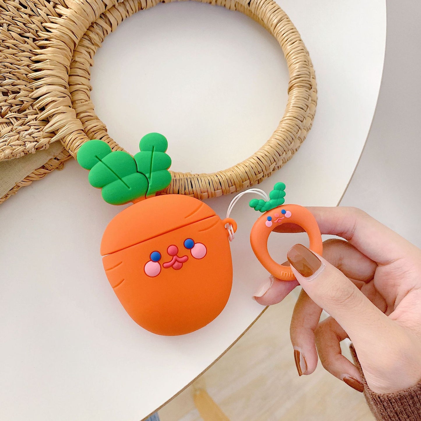 ⚡Schattige Konijn & Wortel AirPods Hoes