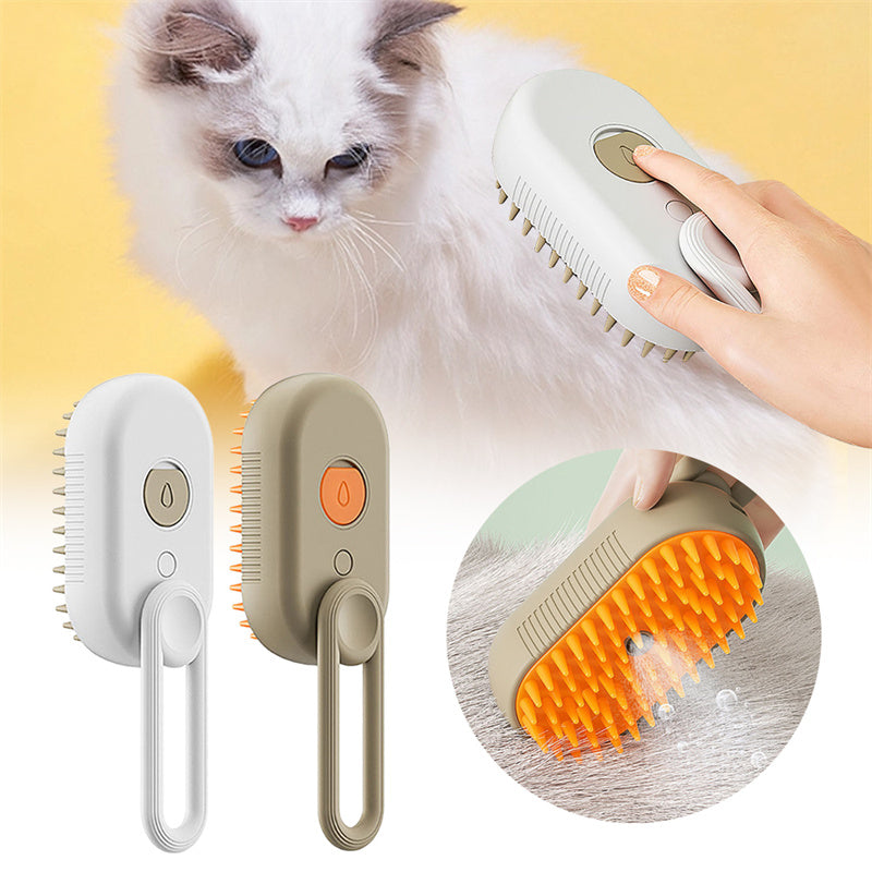 ⚡3-in-1 Huisdier Stoomverzorgingsborstel – De Ultieme Borstel voor Katten en Honden
