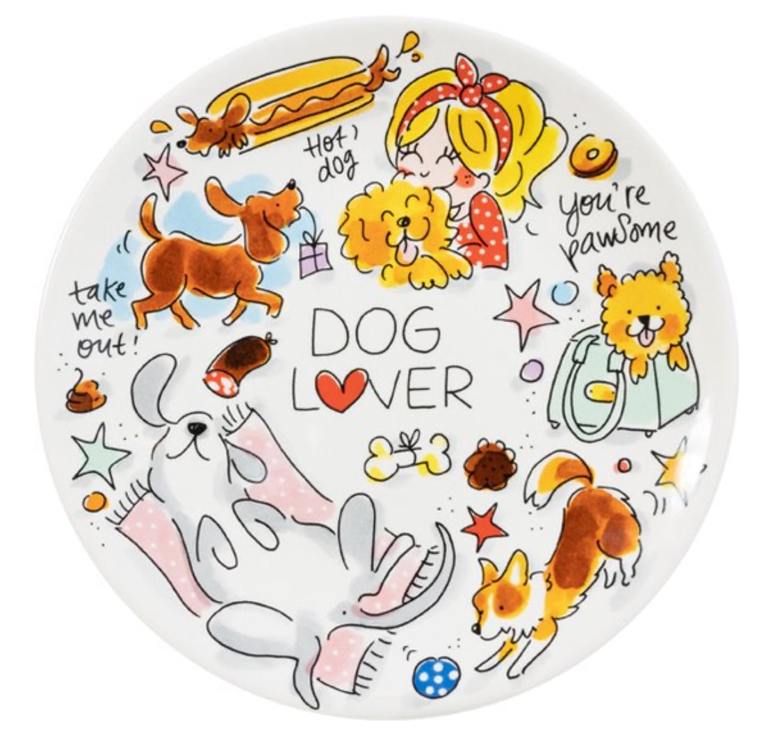 🩷 Blond Amsterdam Bord Dog Lover - 22cm