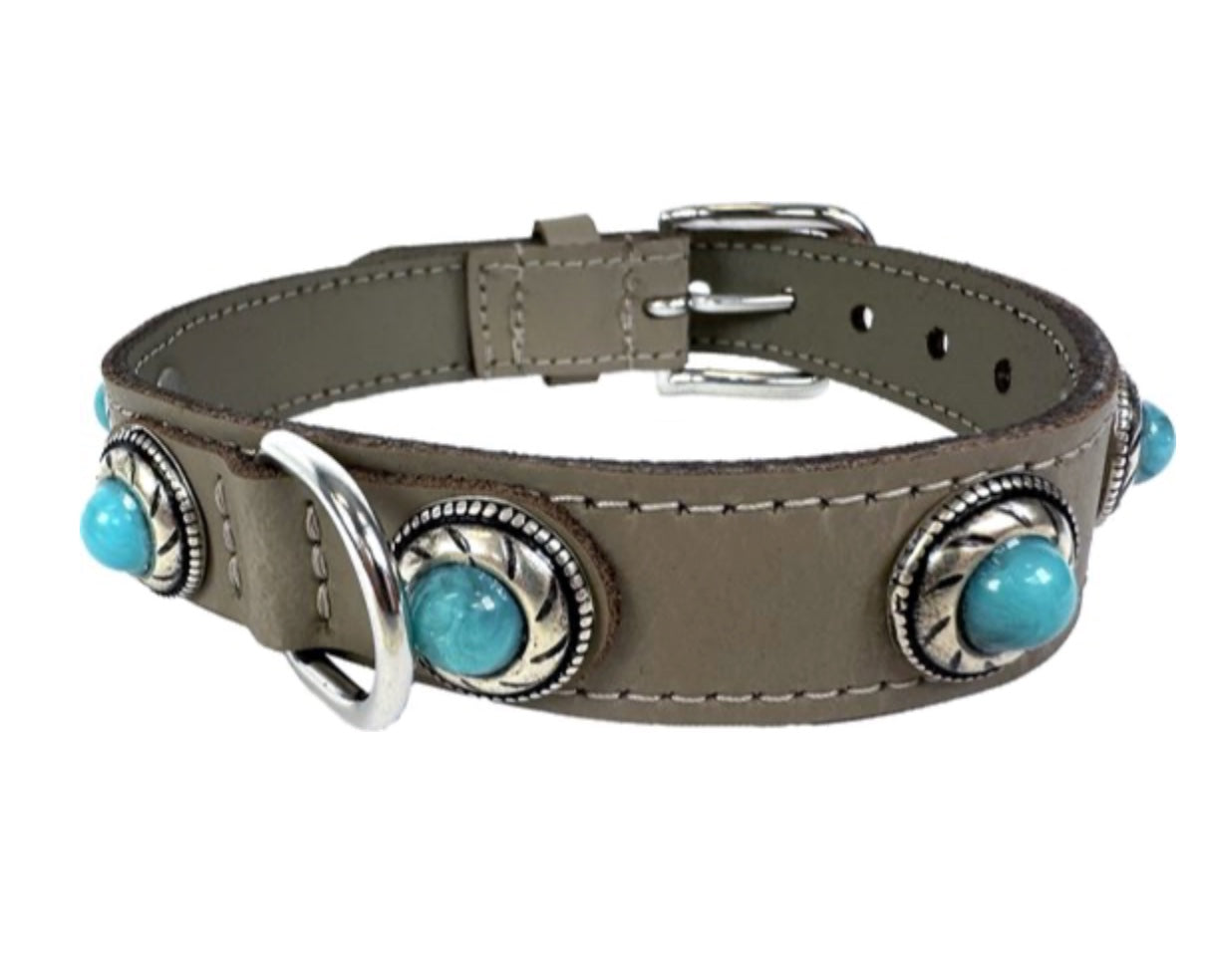 Sazzz Halsband Hond Adventure Stone Classic - Ibiza Style - Taupe
