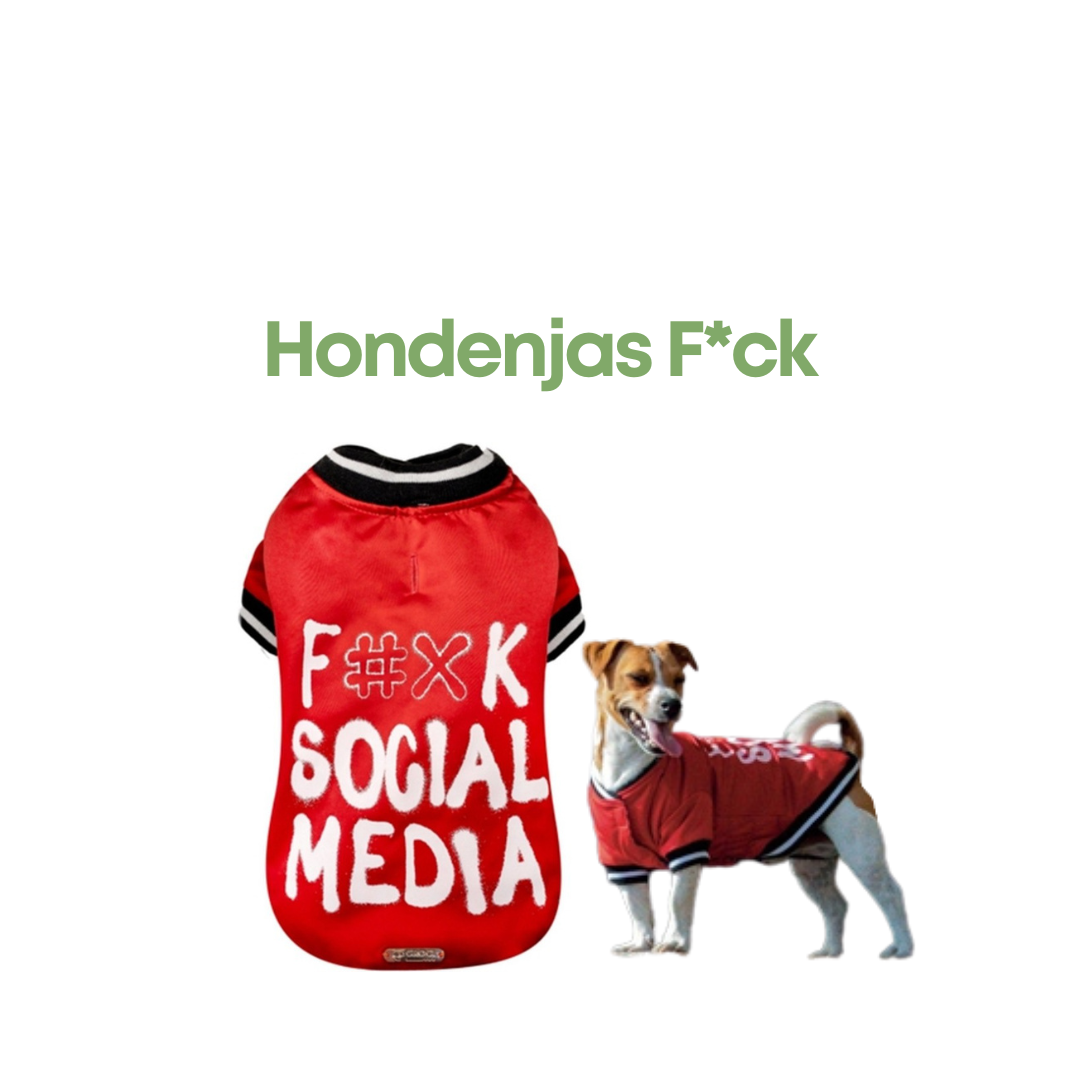 Croci Hondenjas Fu*k Social Media