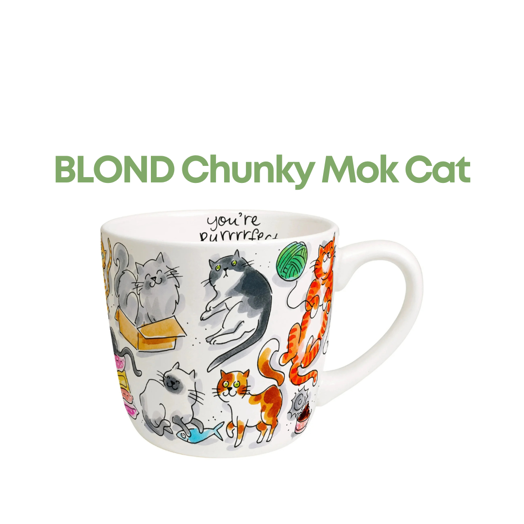 🩷 Blond Amsterdam Chunky Mok Cat Lover - 500 ml
