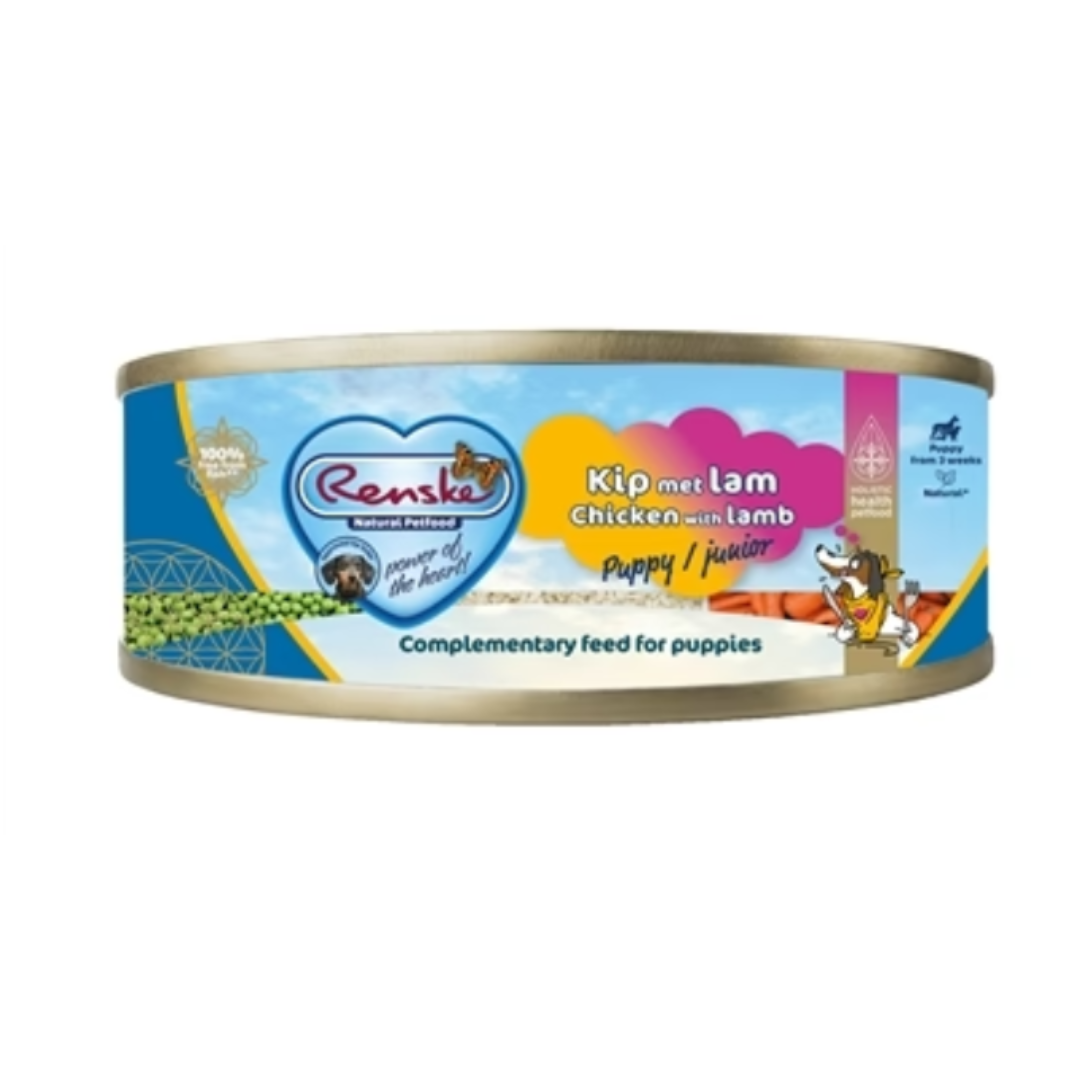 Renske Hond Pup/Junior Vers Vlees Kip / Lam - 24 x 95 gr