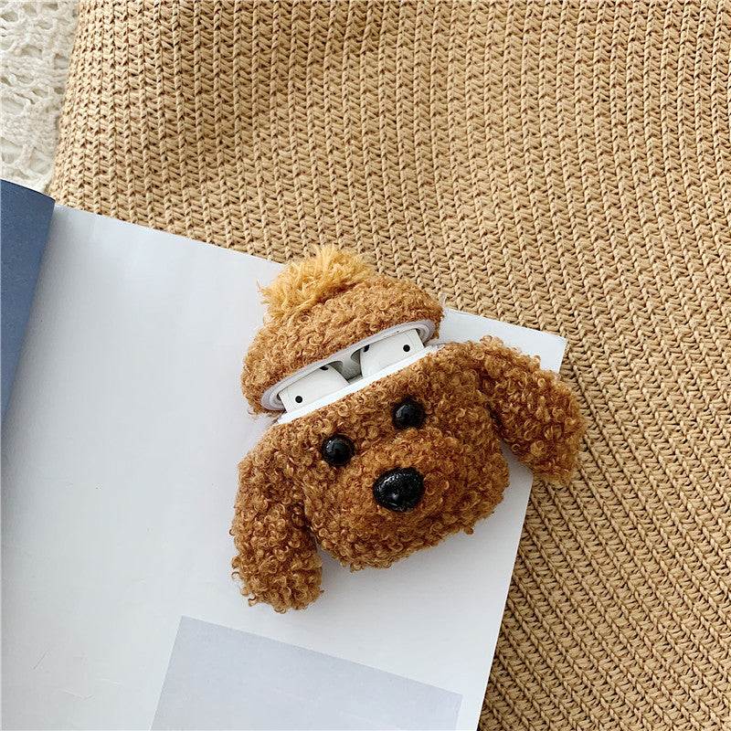 ⚡Fluffy Poodle AirPods Case