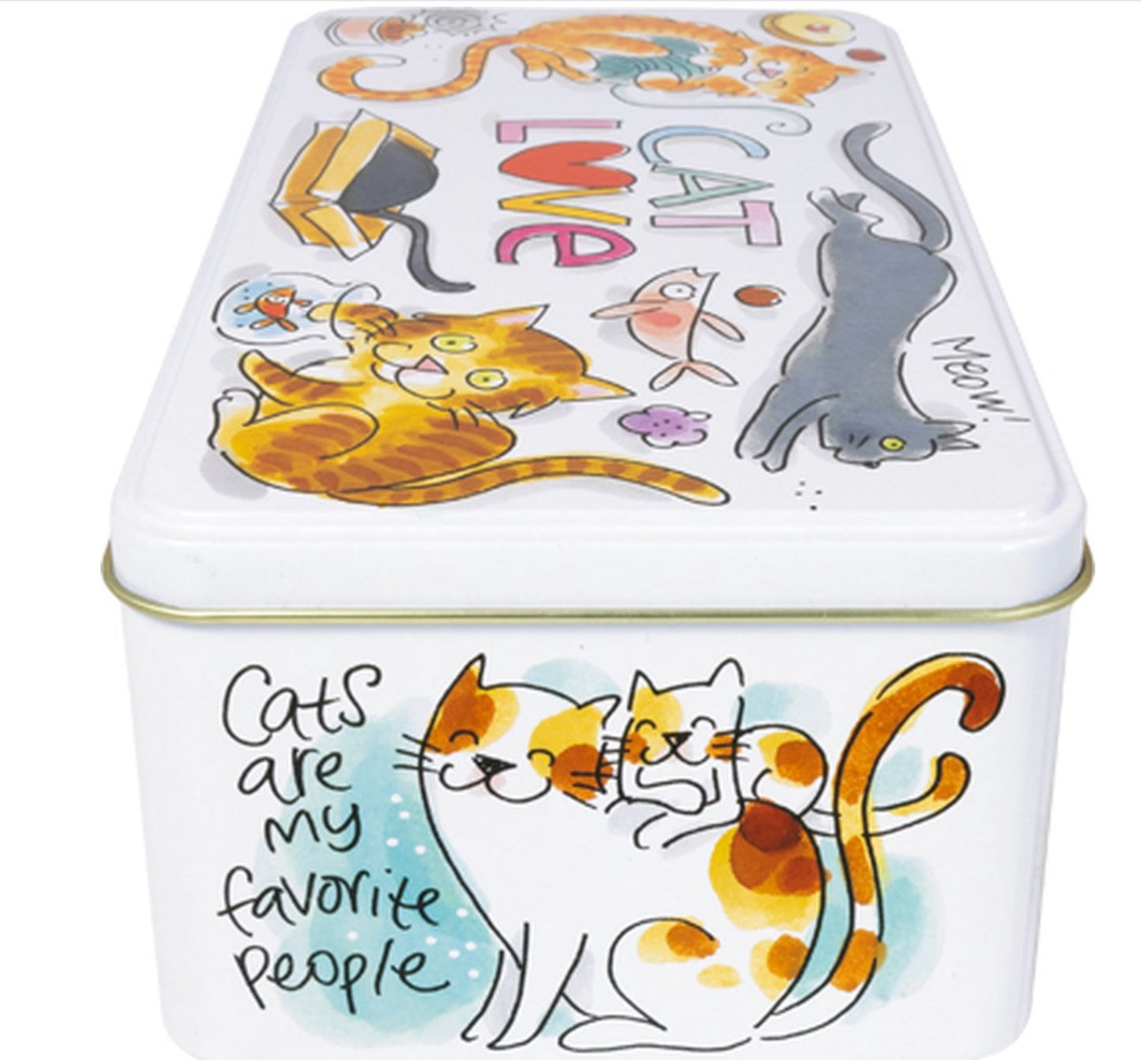 🩷 Blond Amsterdam Bewaarblik Cat Lover - 19,5 x 10,5 x 7 cm