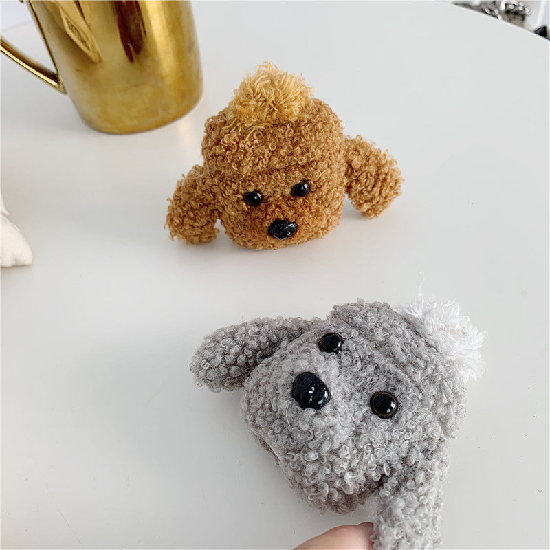 ⚡Fluffy Poodle AirPods Case