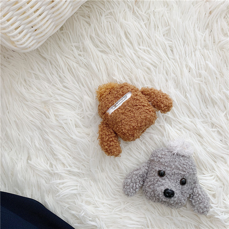 ⚡Fluffy Poodle AirPods Case