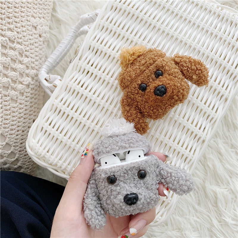 ⚡Fluffy Poodle AirPods Case