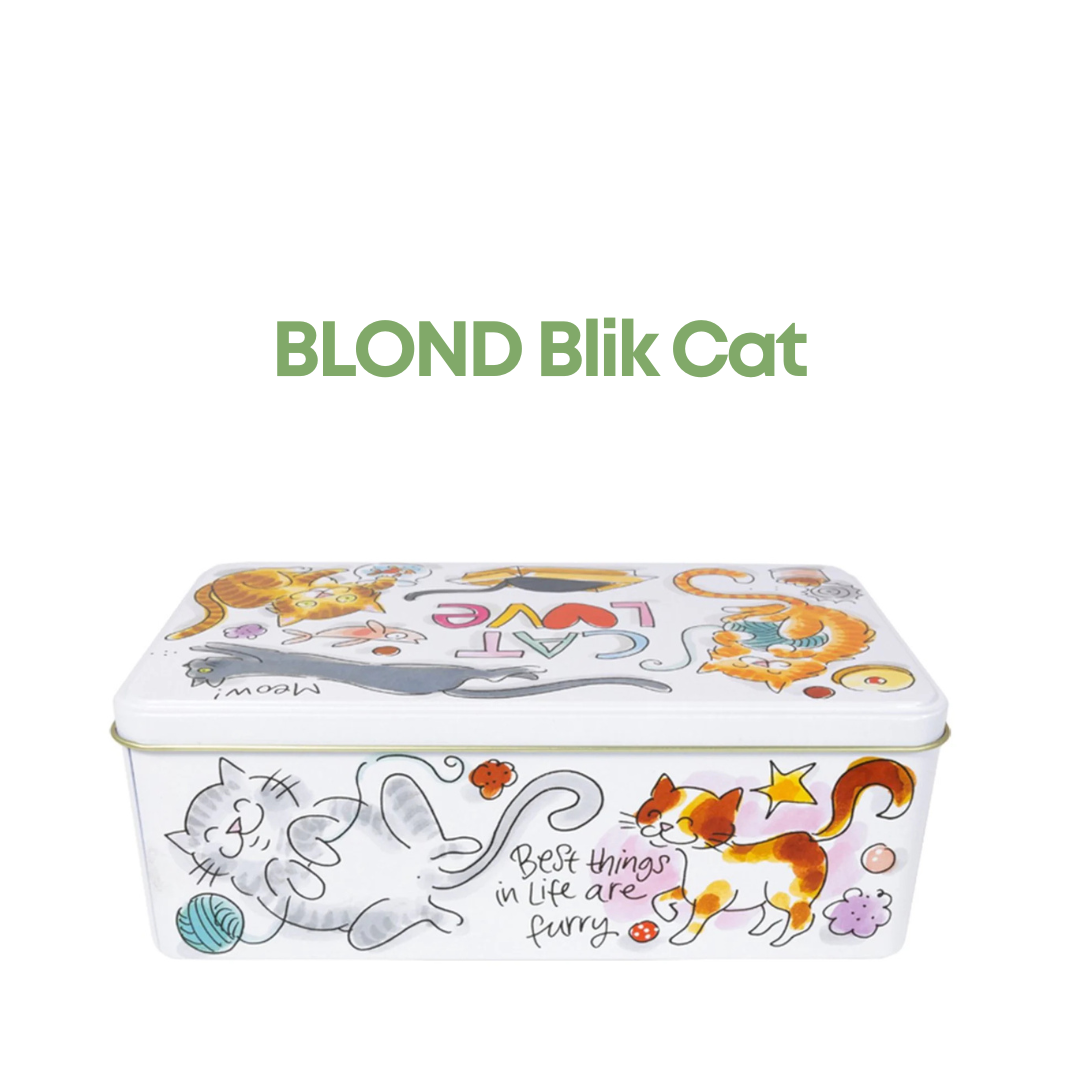 🩷 Blond Amsterdam Bewaarblik Cat Lover - 19,5 x 10,5 x 7 cm