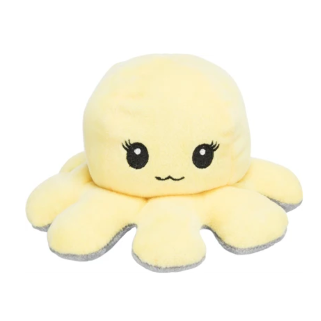 Trixie Octopus Omkeerbaar Pluche Grijs / Geel