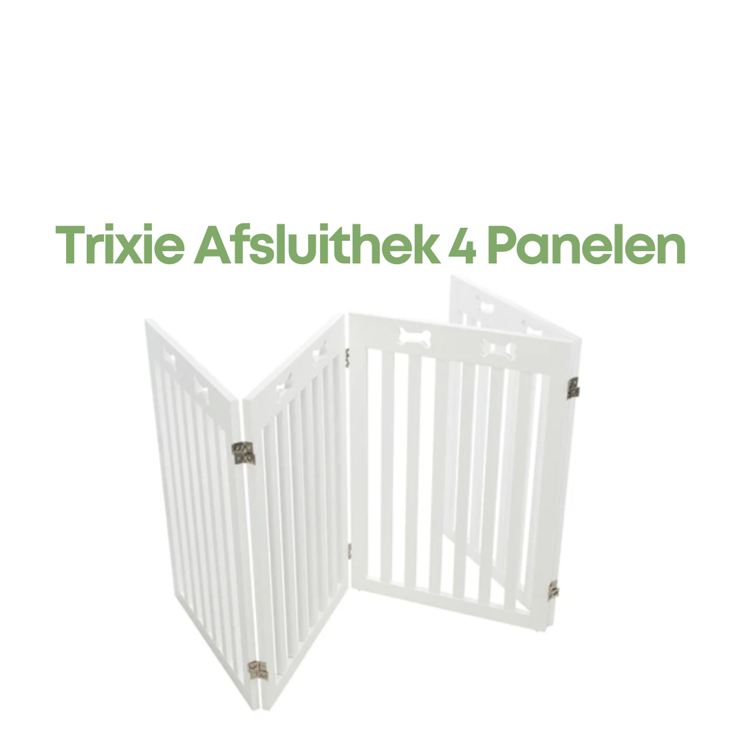 Trixie Afsluithek Wit 4 Panelen