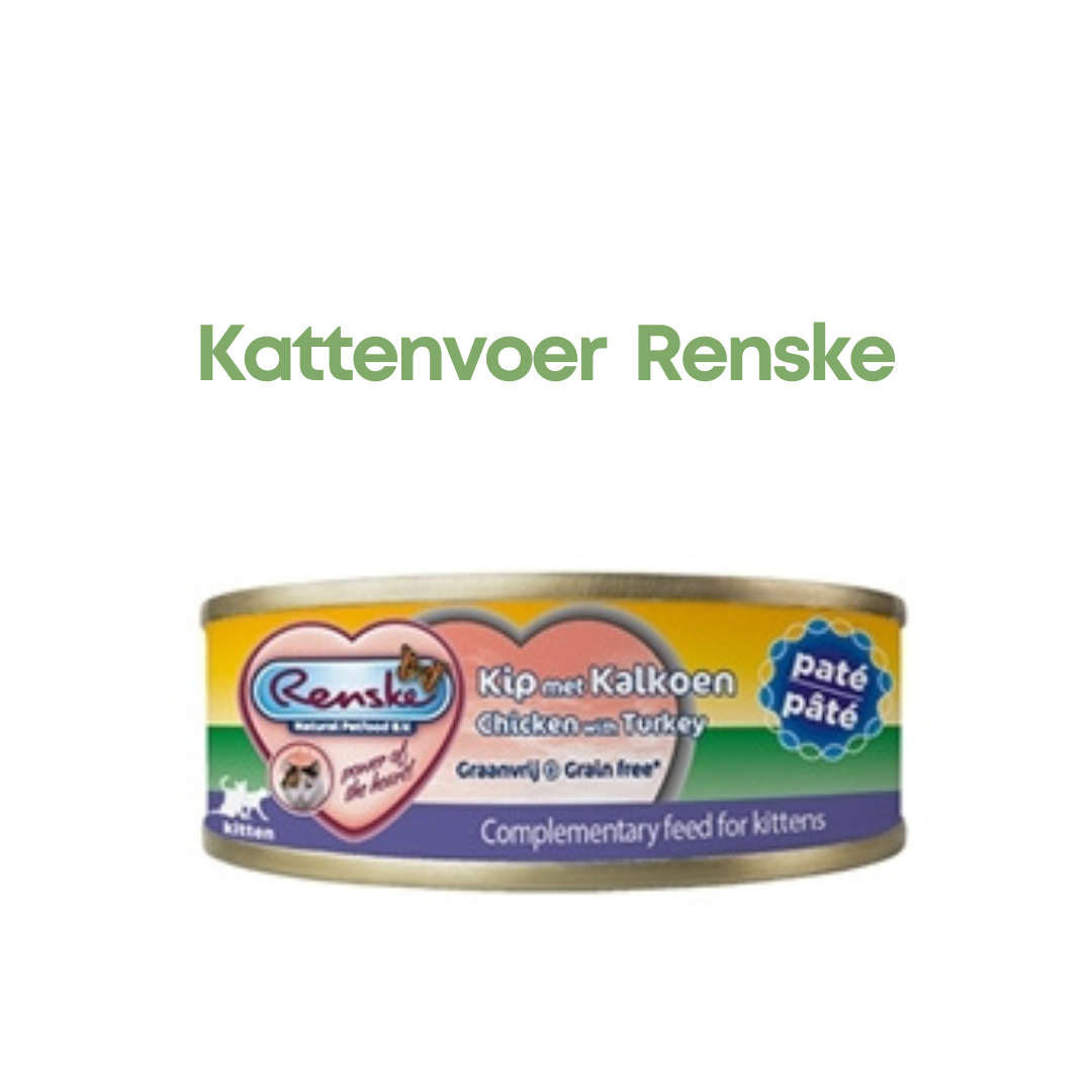Renske Vers Vlees Maaltijd Kitten Paté Kip/Kalkoen (24x70 g)