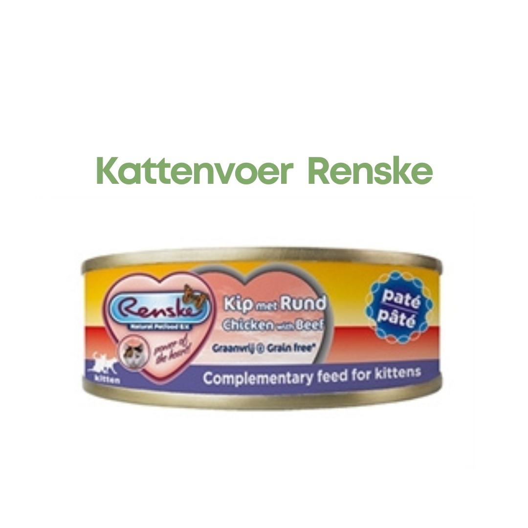 Renske Vers Vlees Maaltijd Kitten Paté Kip/Rund (24x70 g)