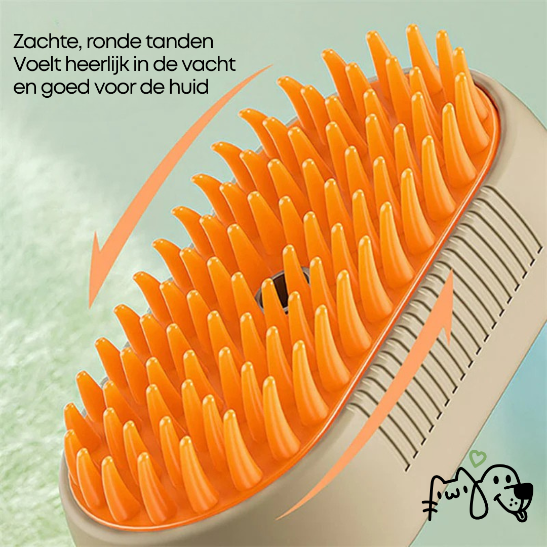⚡3-in-1 Huisdier Stoomverzorgingsborstel – De Ultieme Borstel voor Katten en Honden